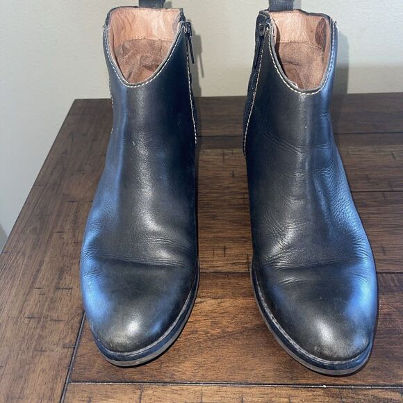 Pikolinos Womens Andorra Black Leather Bootie Boot Shoe 39 US 8.5 Comfort - Picture 2 of 10